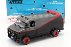 B.A.'s GMC Vandura Baujahr 1983 TV-Serie Das A-Team (1983-87) schwarz / rot / grau 1:18 Greenlight