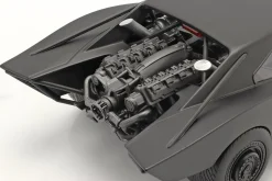 Batmobile mit Batman Figur Film The Batman 2022 schwarz 1:18 Jada Toys