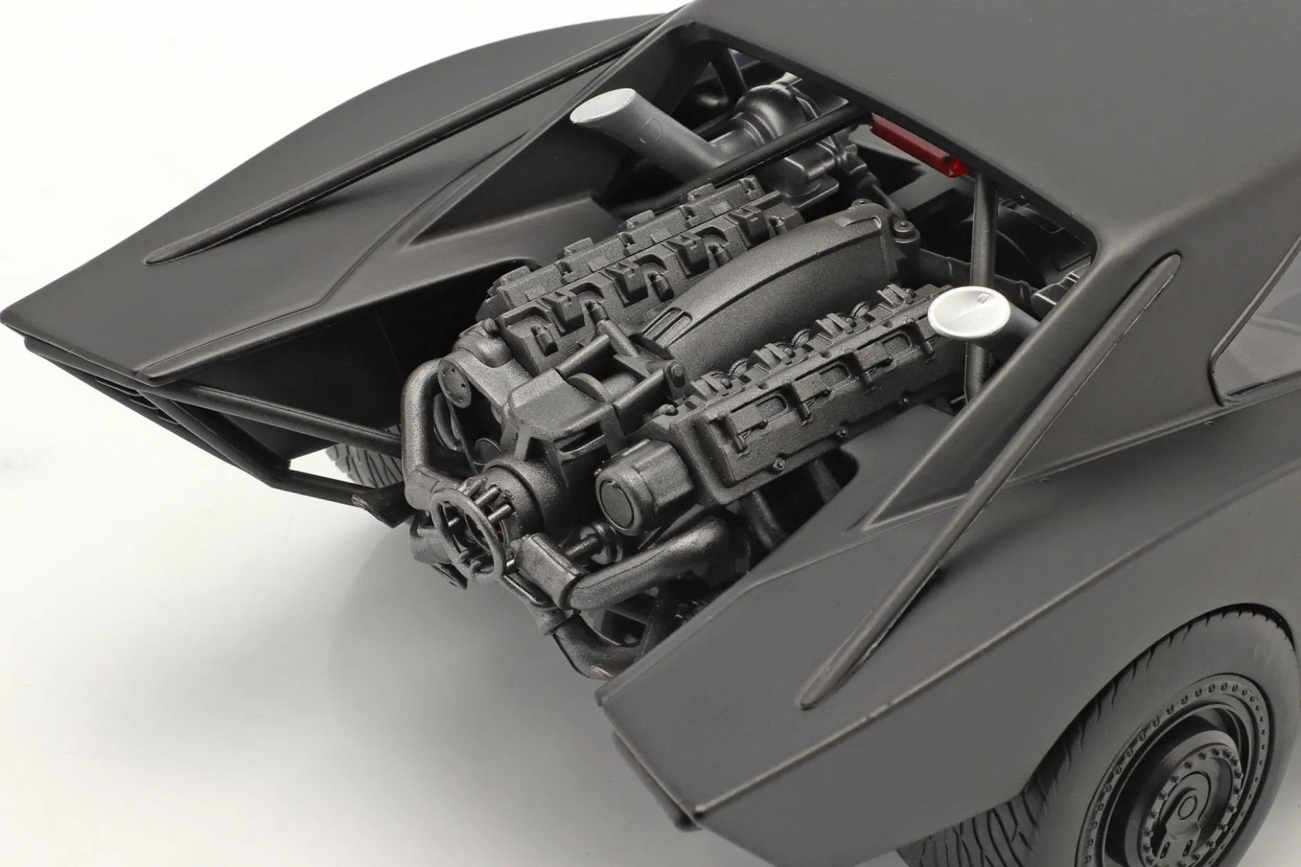 Batmobile mit Batman Figur Film The Batman 2022 schwarz 1:18 Jada Toys