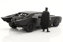 Batmobile mit Batman Figur Film The Batman 2022 schwarz 1:18 Jada Toys