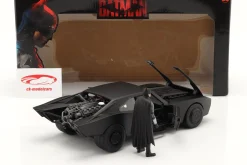 Batmobile mit Batman Figur Film The Batman 2022 schwarz 1:18 Jada Toys