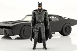 Batmobile mit Batman Figur Film The Batman 2022 schwarz 1:18 Jada Toys