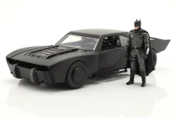 Batmobile mit Batman Figur Film The Batman 2022 schwarz 1:18 Jada Toys