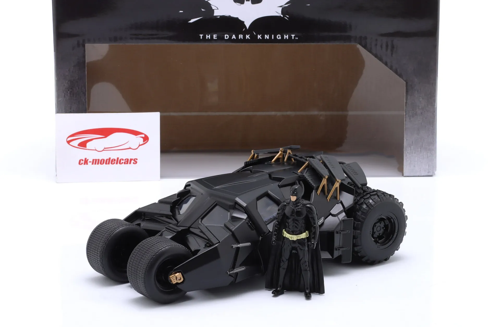 Batmobile mit Batman Figur Film The Dark Knight 2008 1:24 Jada Toys