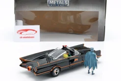 Batmobile mit Batman und Robin Figuren Classic TV-Serie 1966 1:24 Jada Toys