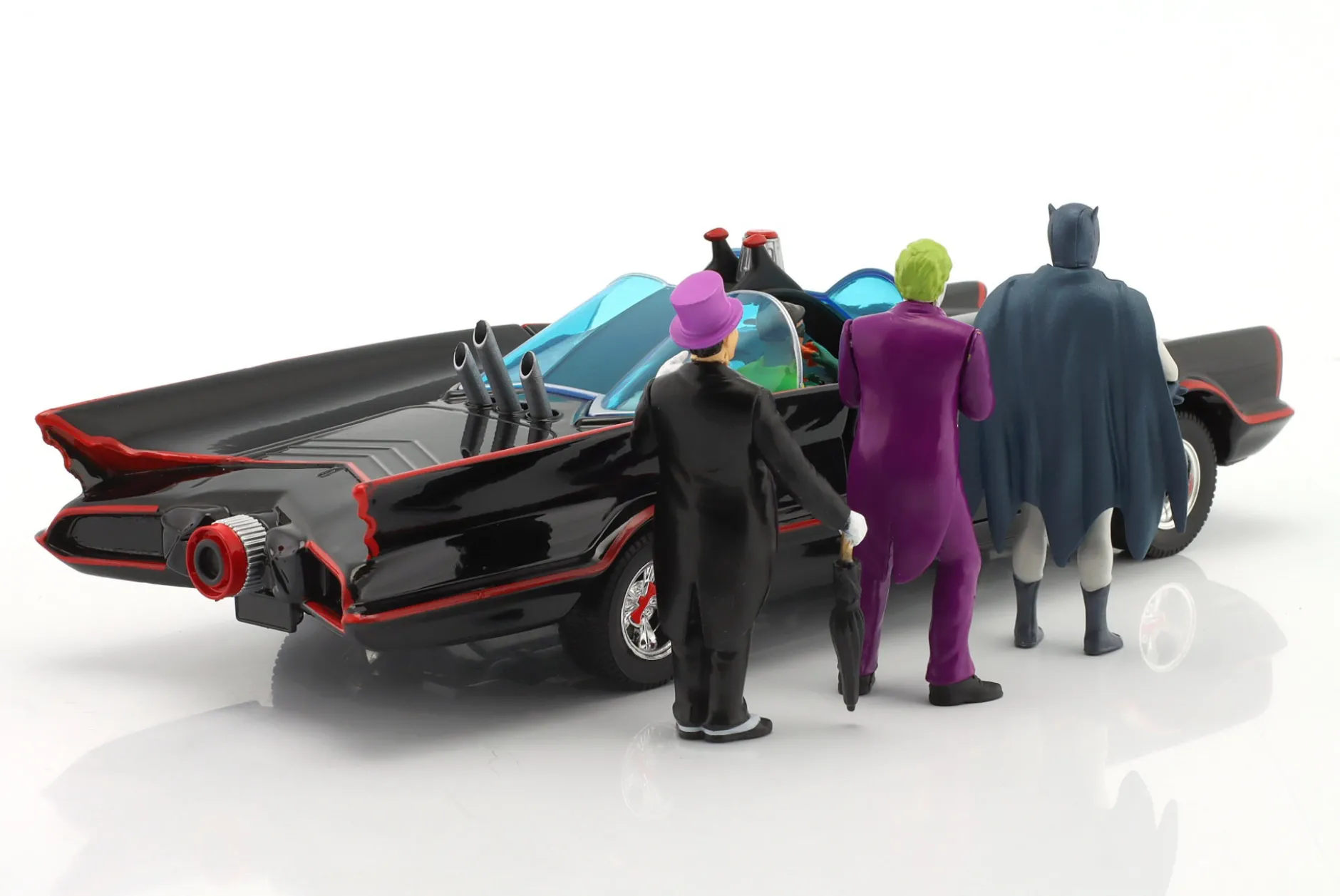 Batmobil Serie: "Batman" mit Figuren Batman, Joker, Robin, Pinguin 1:24 Jada Toys