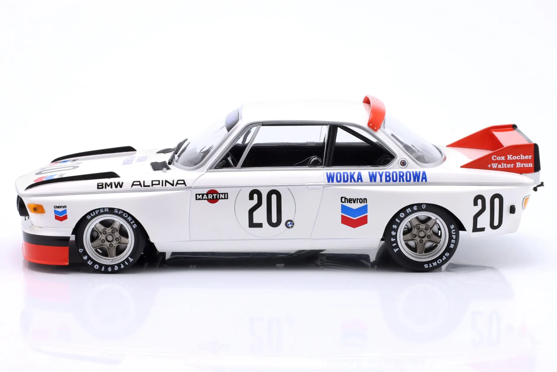 BMW Alpina 3.0 CSL #20 24h Spa 1973 Brun, Kocher 1:18 Minichamps