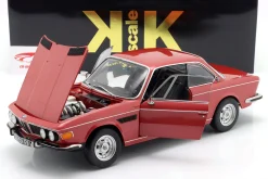 BMW 3.0 CSi (E9) mit Alufelgen Baujahr 1971 rot metallic 1:12 KK-Scale