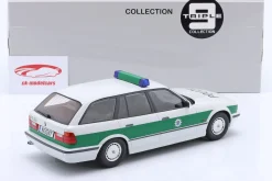 BMW 5er Serie E34 Touring Baujahr 1996 Polizei weiß / grün 1:18 Triple9