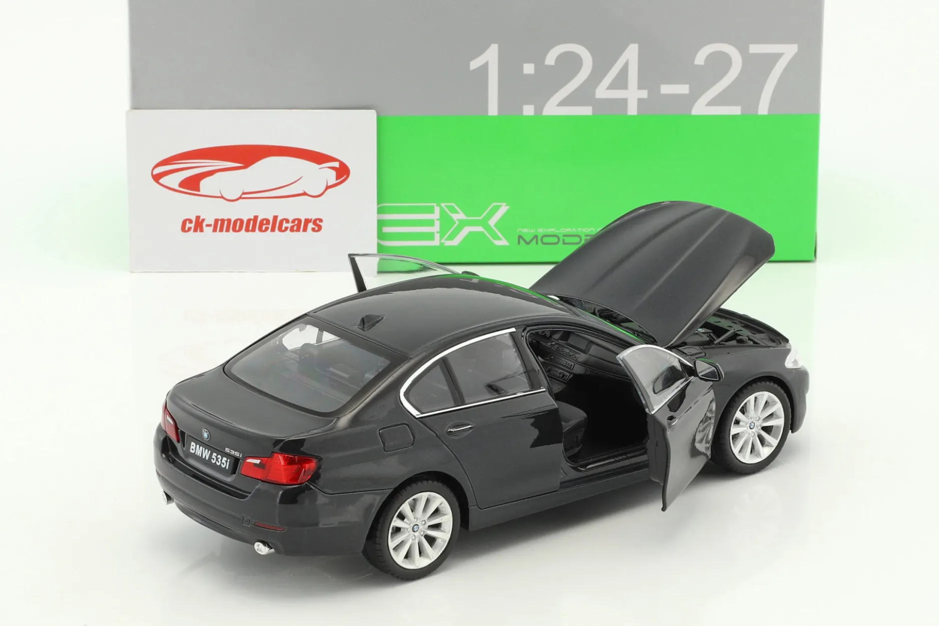 BMW 535i Baujahr 2010 schwarz metallic 1:24 Welly
