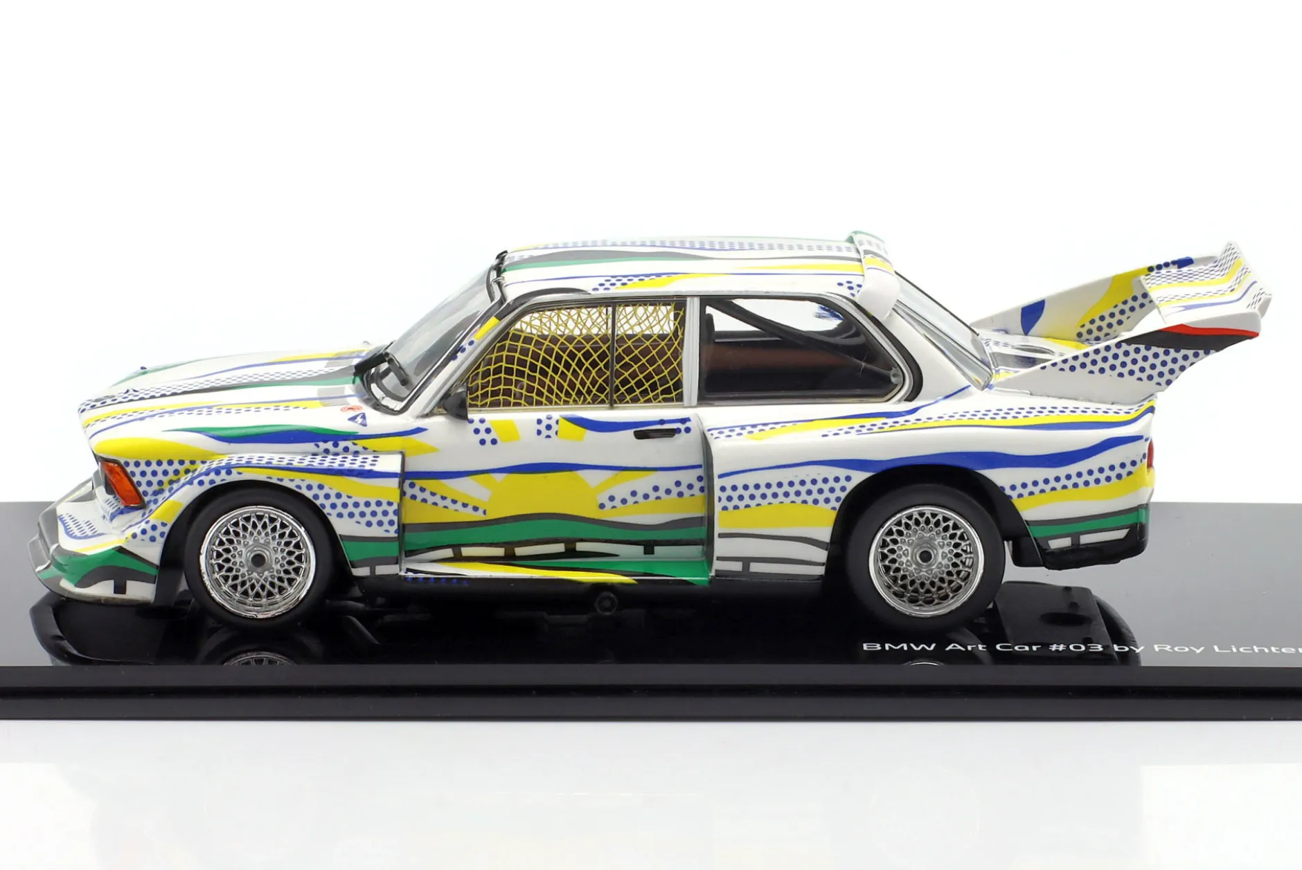 BMW 320i E21 Turbo Gr.5 #50 24h LeMans 1977 Art Car Roy Lichtenstein 1:43 Norev