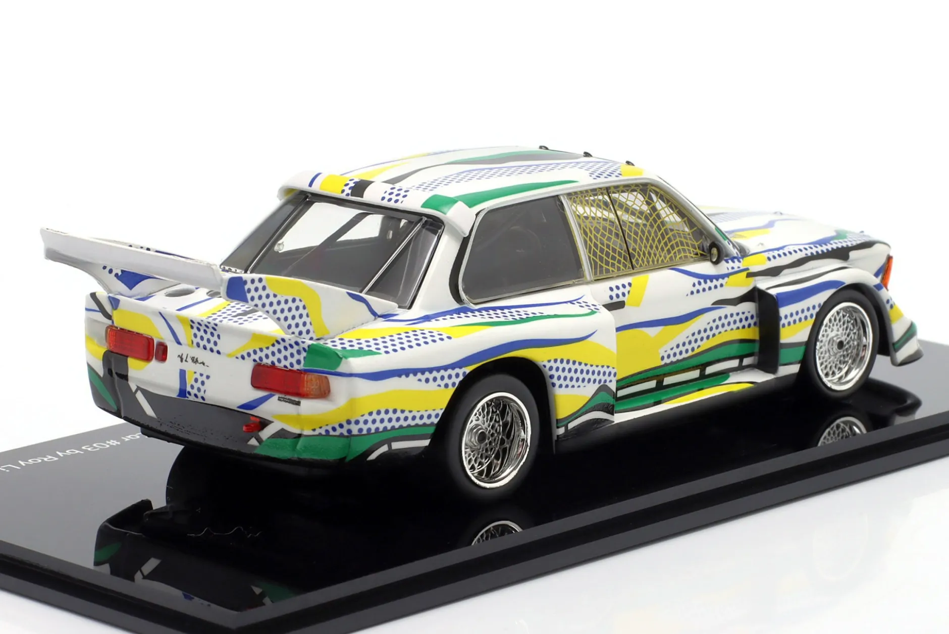 BMW 320i E21 Turbo Gr.5 #50 24h LeMans 1977 Art Car Roy Lichtenstein 1:43 Norev