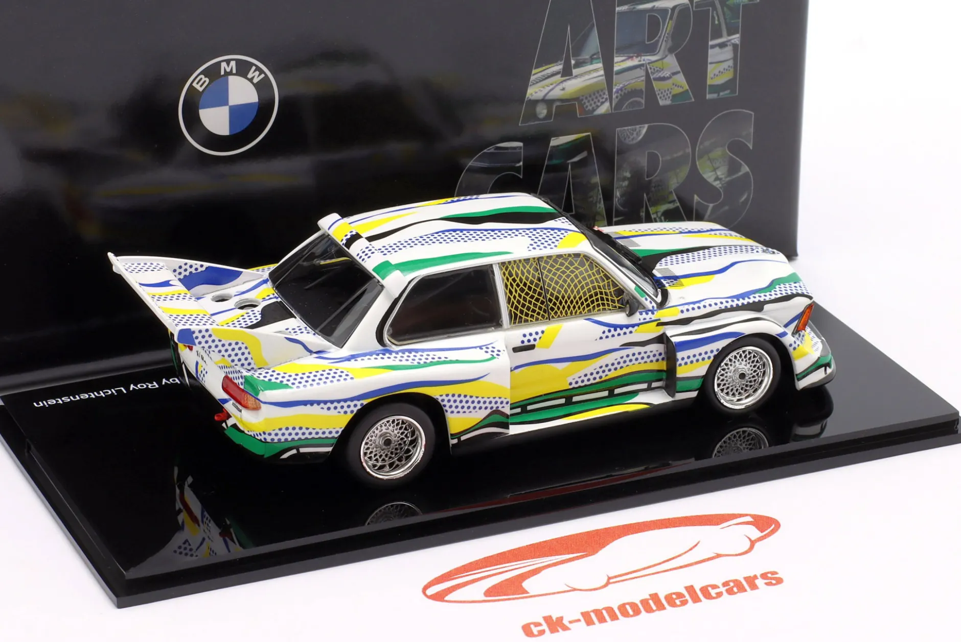 BMW 320i E21 Turbo Gr.5 #50 24h LeMans 1977 Art Car Roy Lichtenstein 1:43 Norev