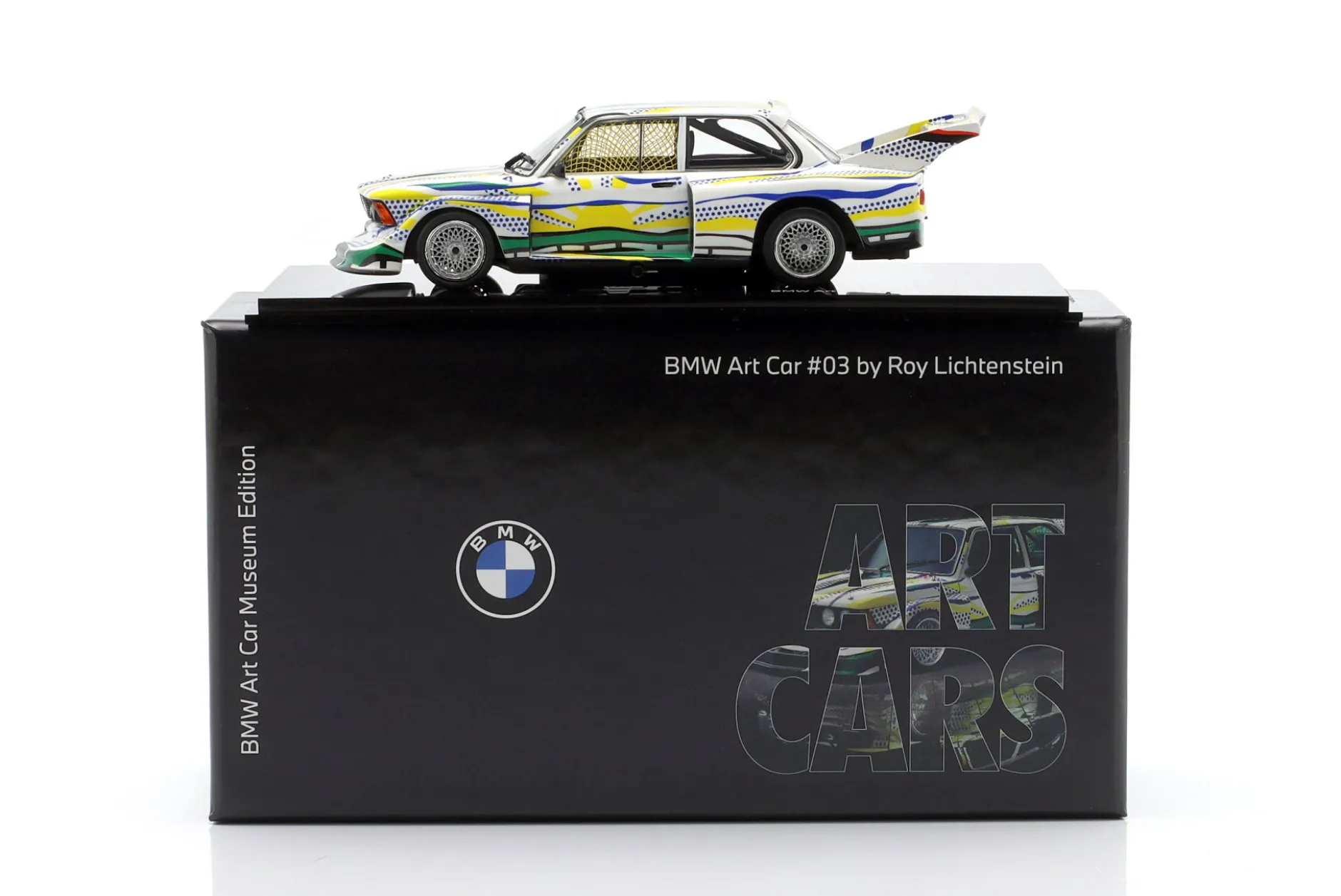 BMW 320i E21 Turbo Gr.5 #50 24h LeMans 1977 Art Car Roy Lichtenstein 1:43 Norev