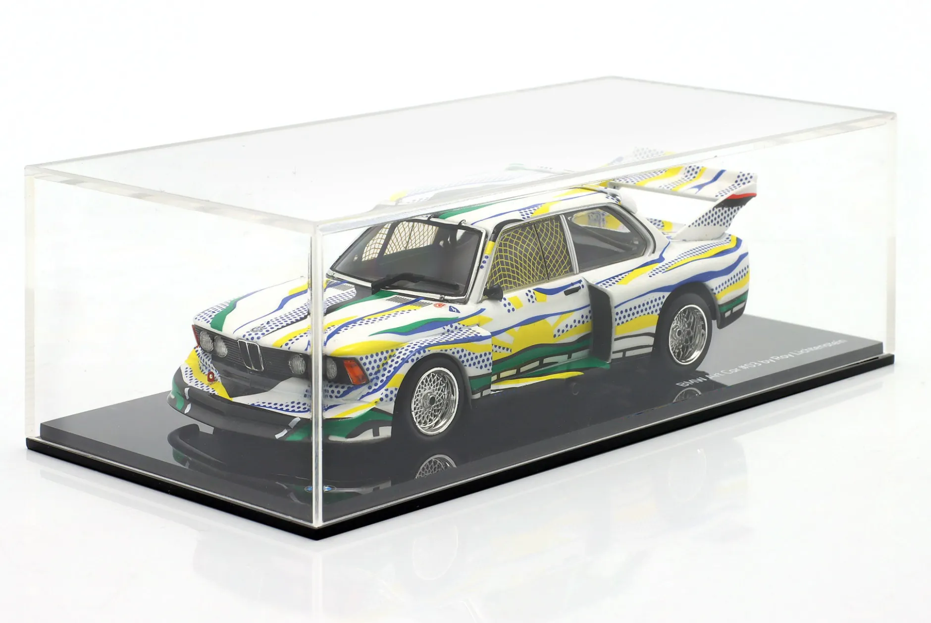 BMW 320i E21 Turbo Gr.5 #50 24h LeMans 1977 Art Car Roy Lichtenstein 1:43 Norev