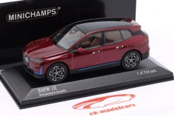 BMW iX Baujahr 2022 aventurinrot metallic 1:43 Minichamps