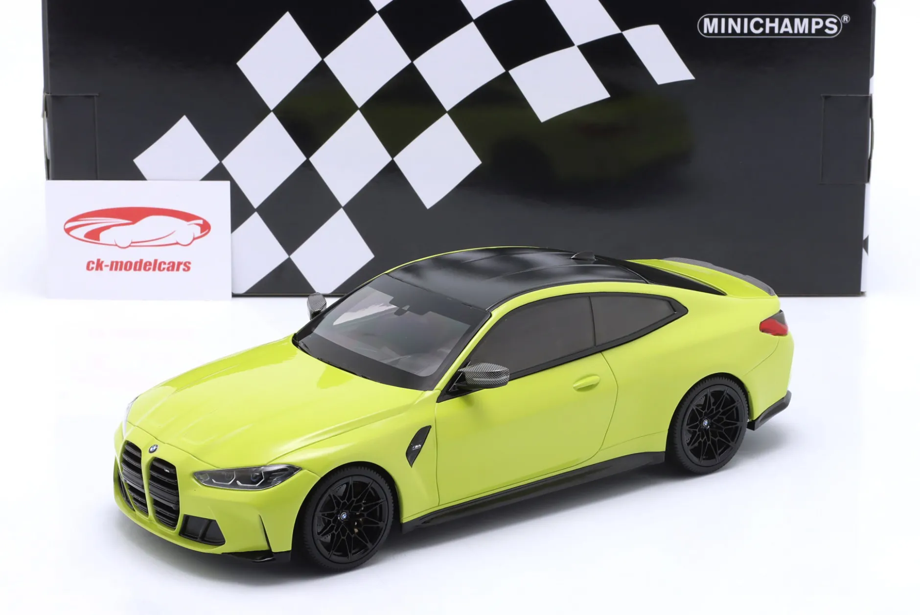 BMW M4 Coupe (G82) Baujahr 2020 Sao Paulo gelb 1:18 Minichamps