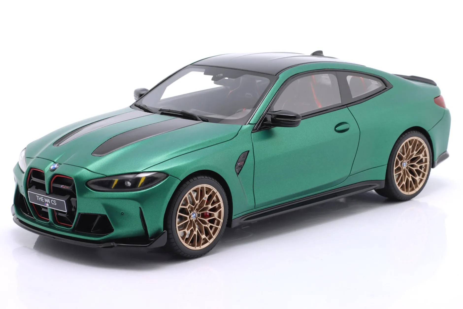 BMW M4 CS Baujahr 2024 dunkelgrün metallic 1:18 GT-Spirit
