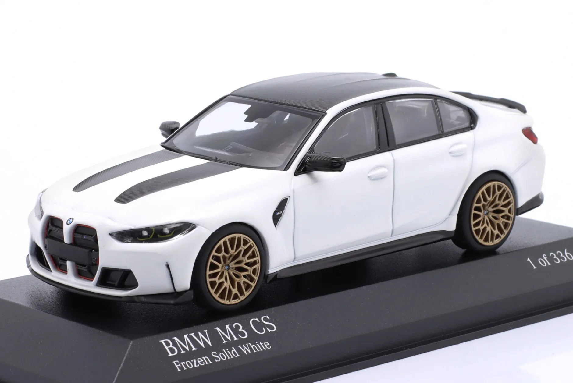 BMW M3 CS Baujahr 2023 mattweiß 1:43 Minichamps