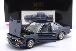 BMW M635 CSI mit Alpina-Felgen Baujahr 1987 dunkelblau metallic 1:12 KK-Scale