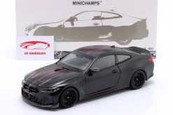 BMW M4 CSL (G82) Baujahr 2023 schwarz 1:18 Minichamps