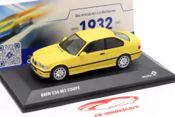 BMW M3 (E36) Coupe Baujahr 1999 gelb 1:43 Solido