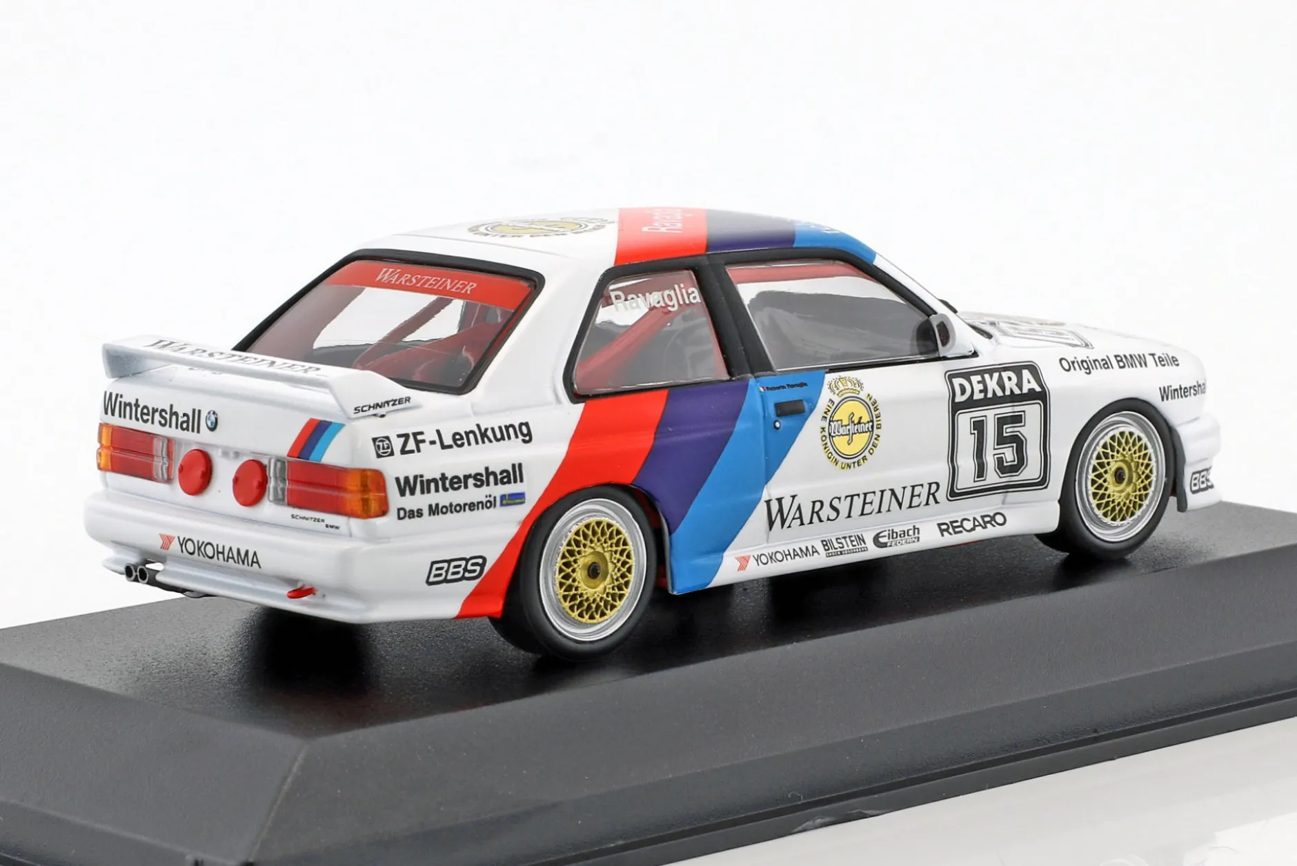 BMW M3 (E30) #15 DTM Champion 1989 Roberto Ravaglia 1:43 Minichamps