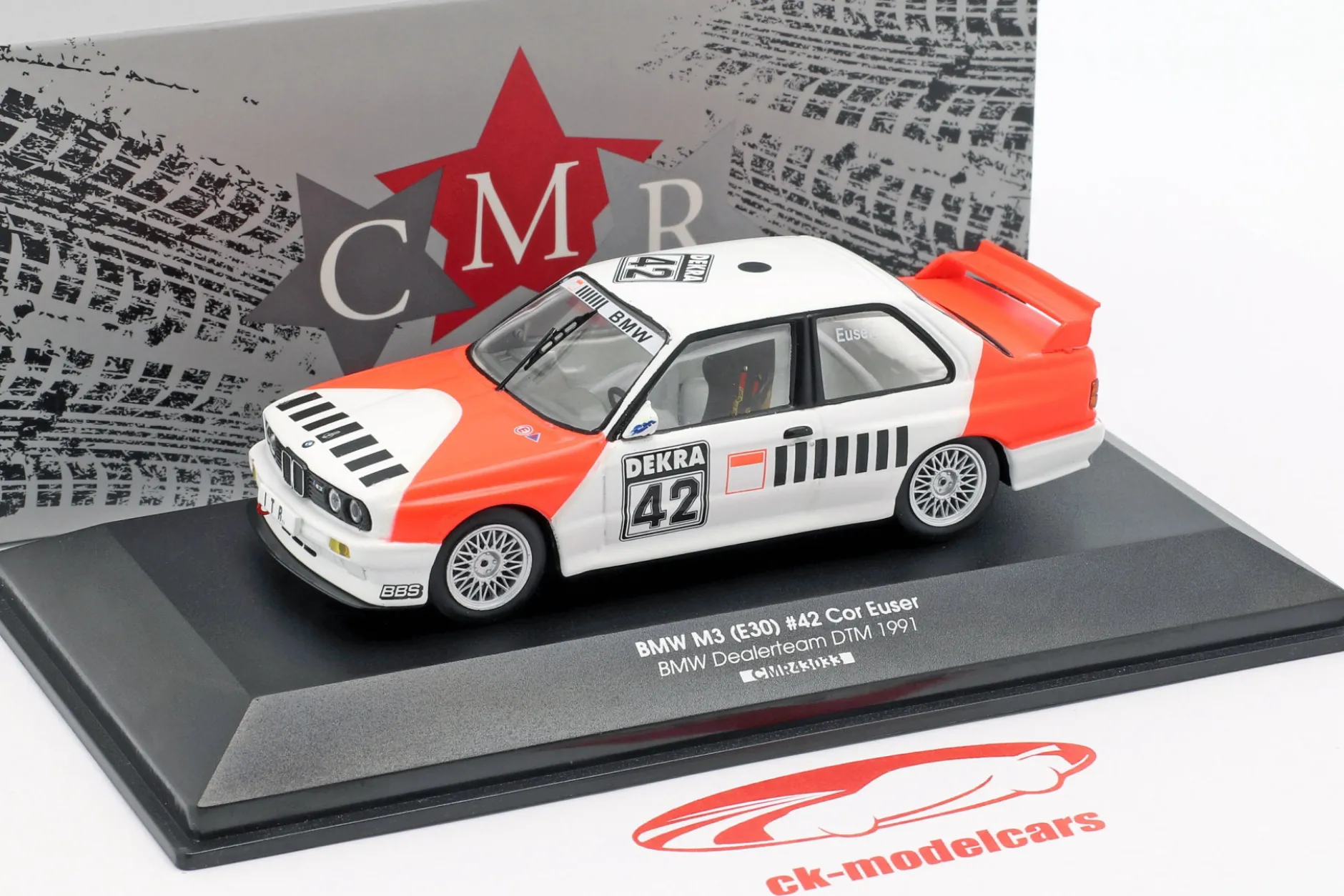 BMW M3 (E30) #42 DTM 1991 Cor Euser 1:43 CMR