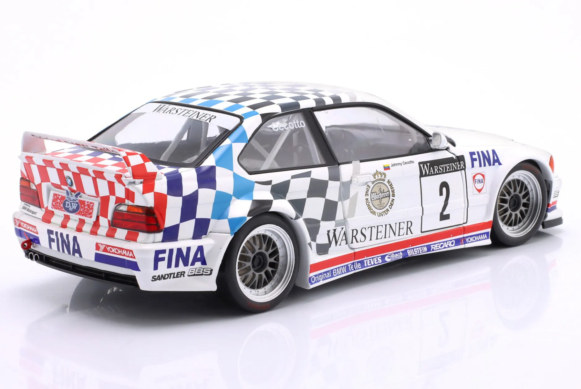 BMW M3 E36 GTR #2 ADAC GT-Cup Champion 1993 Johnny Cecotto 1:18 WERK83