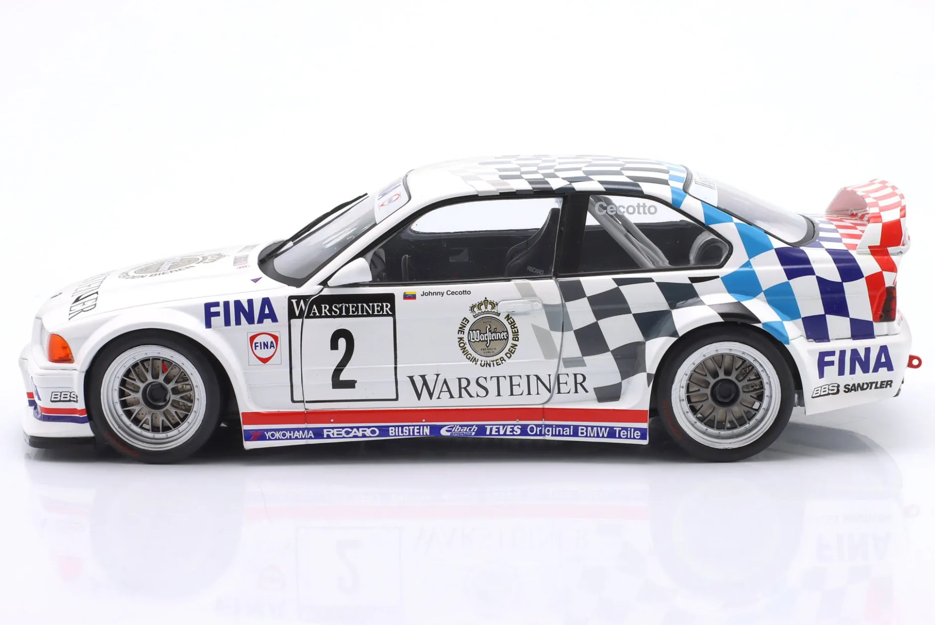 BMW M3 E36 GTR #2 ADAC GT-Cup Champion 1993 Johnny Cecotto 1:18 WERK83