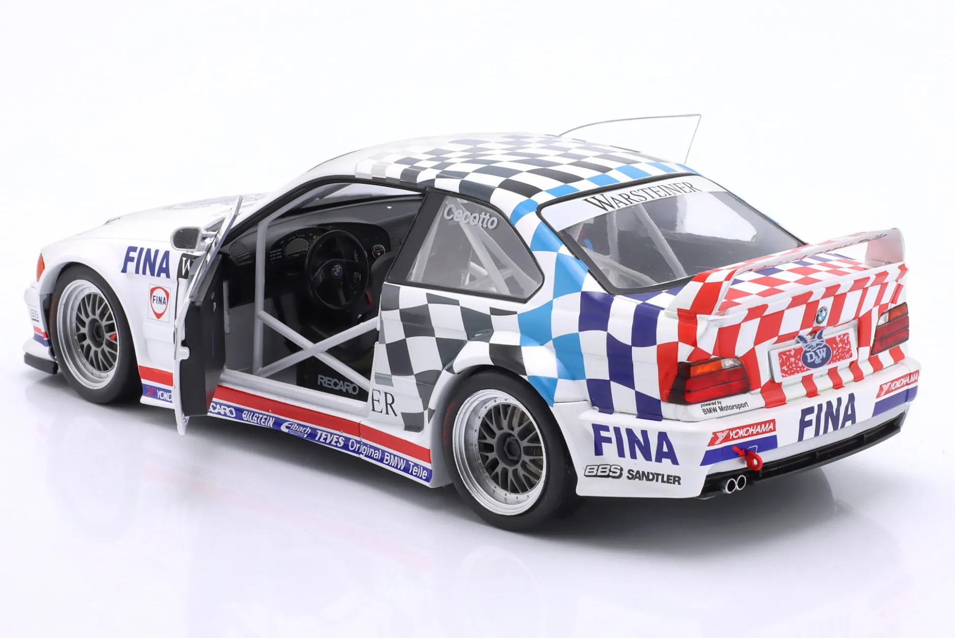 BMW M3 E36 GTR #2 ADAC GT-Cup Champion 1993 Johnny Cecotto 1:18 WERK83