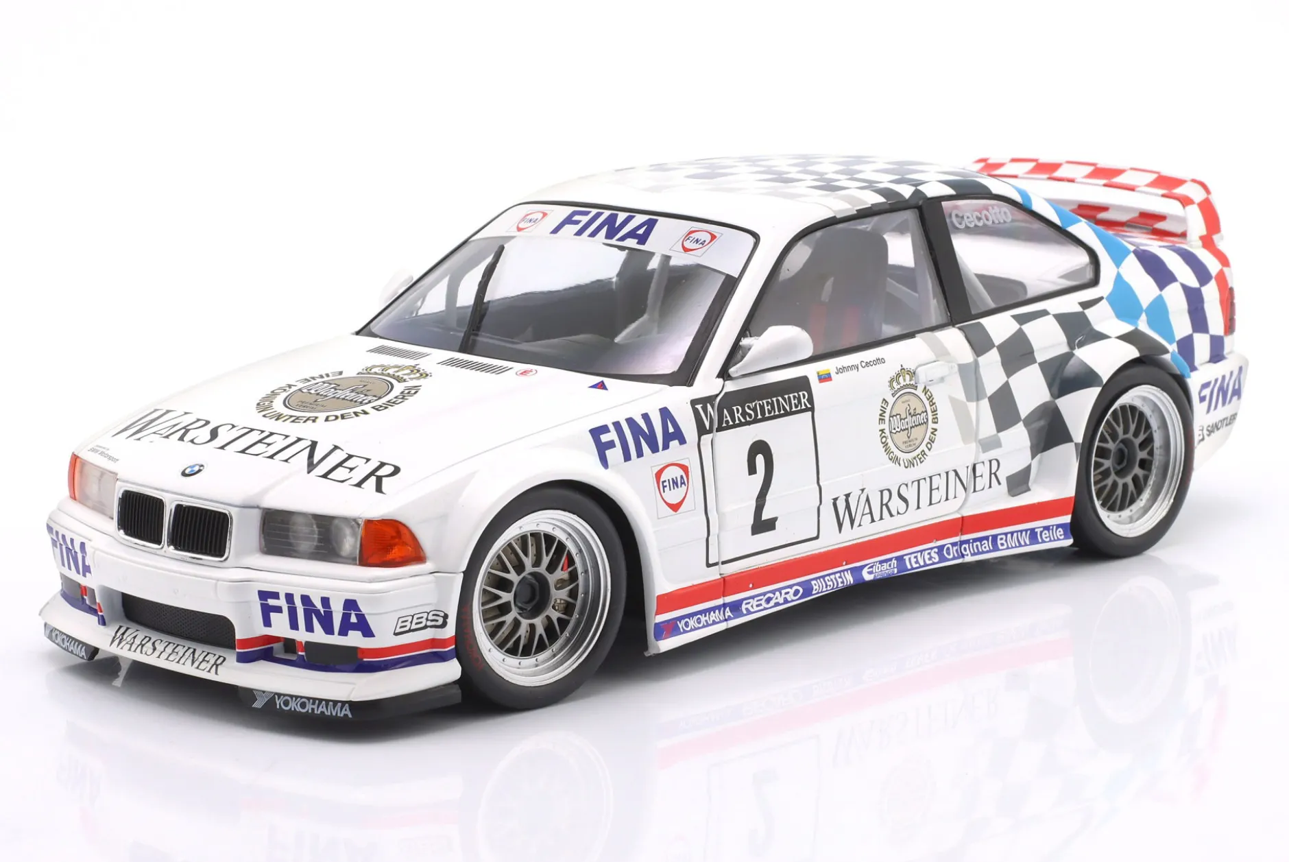 BMW M3 E36 GTR #2 ADAC GT-Cup Champion 1993 Johnny Cecotto 1:18 WERK83