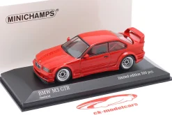 BMW M3 (E36) GTR Baujahr 1993 rot 1:43 Minichamps
