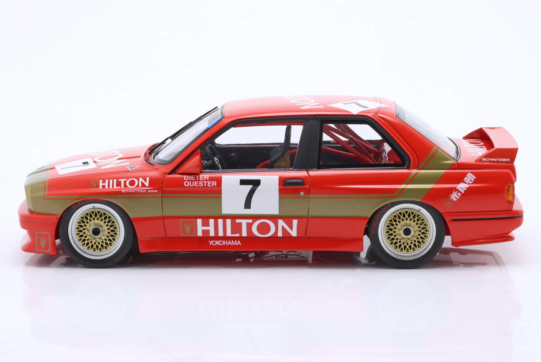 BMW M3 E30 #7 2nd Macau Guia Race 1987 Dieter Quester 1:18 Minichamps