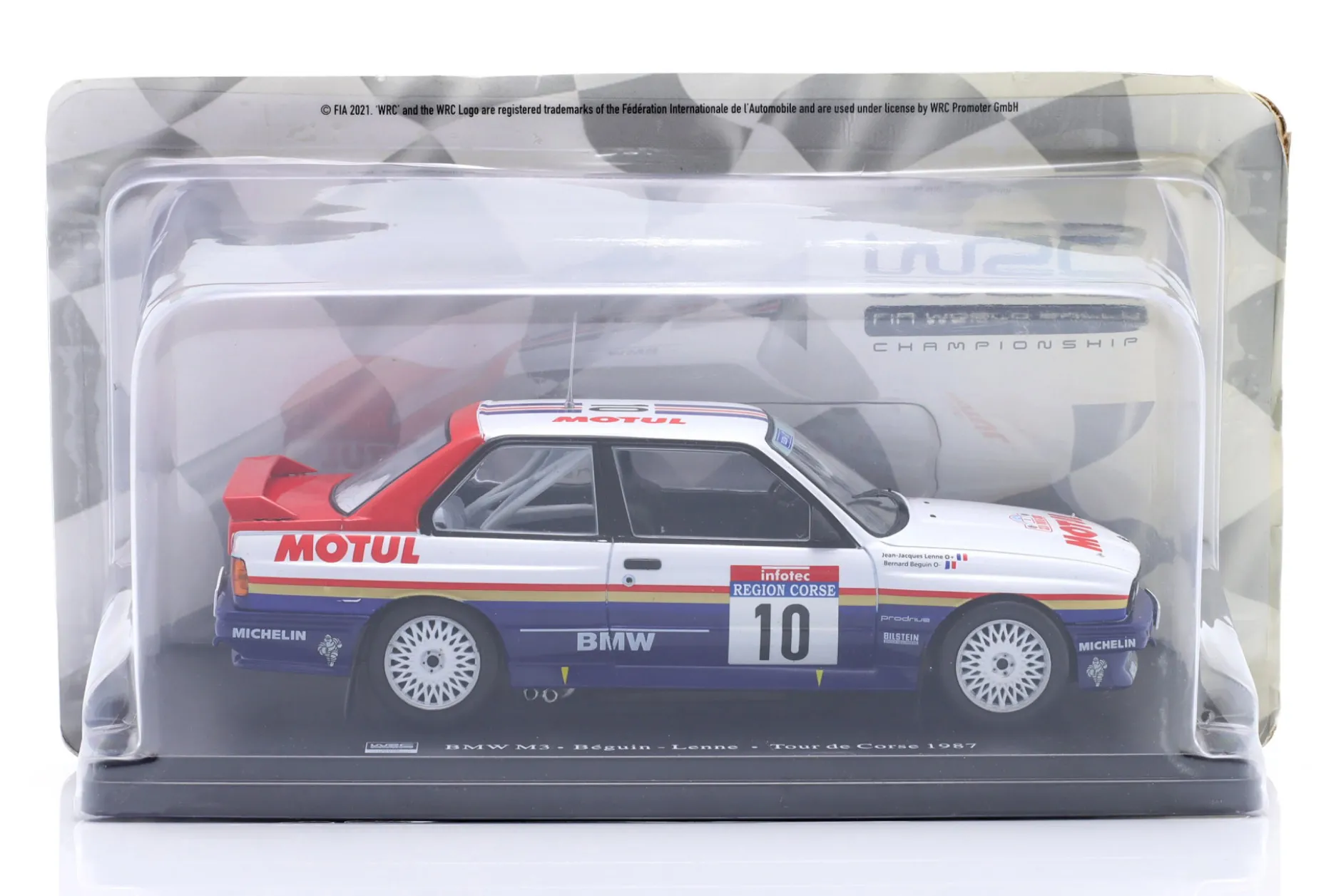 BMW M3 (E30) #10 Sieger Rallye Tour de Corse 1987 Beguin, Lenne 1:24 Altaya