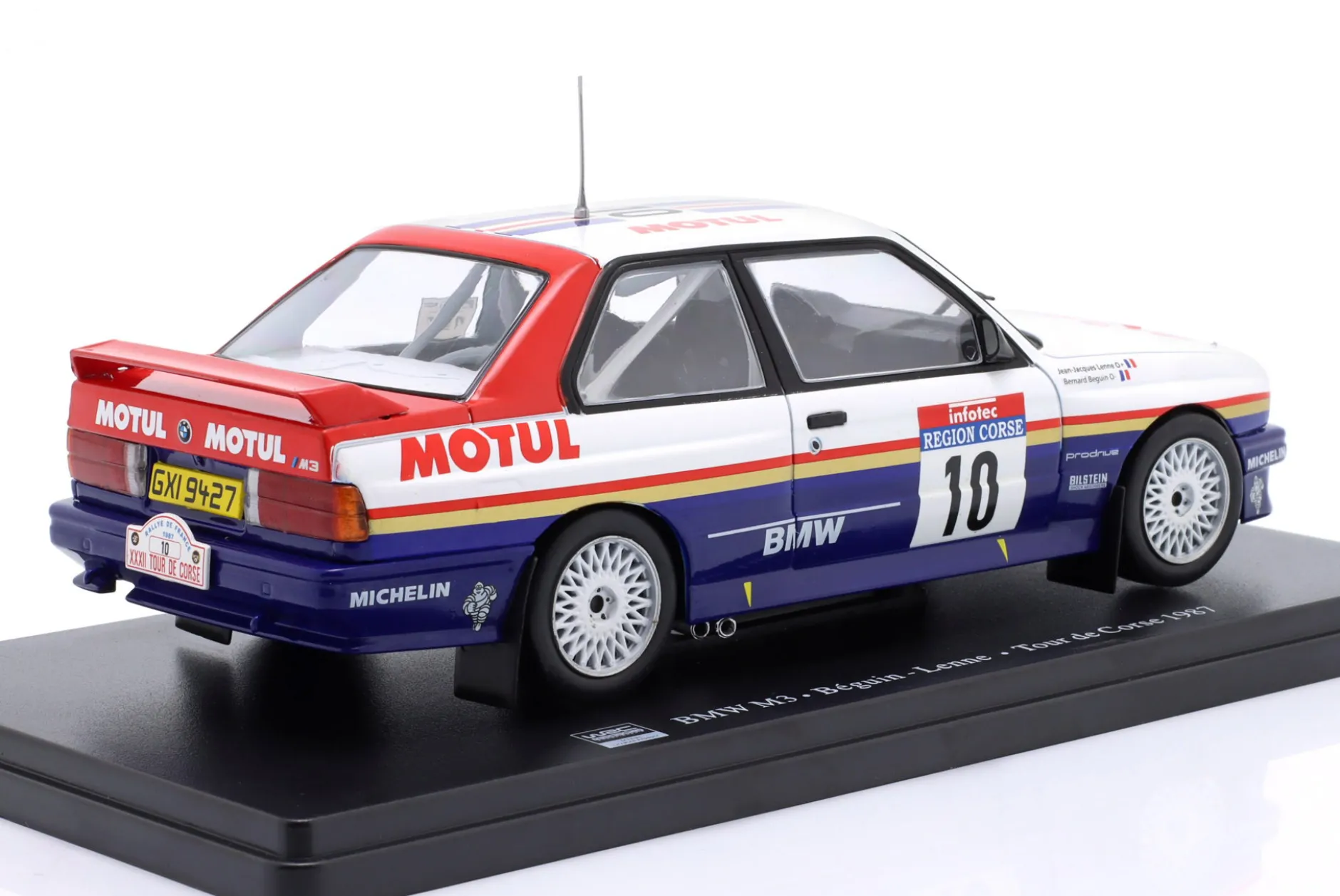 BMW M3 (E30) #10 Sieger Rallye Tour de Corse 1987 Beguin, Lenne 1:24 Altaya