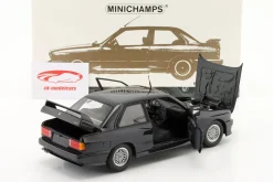 BMW M3 (E30) Street Evo Baujahr 1989 dunkelblau metallic 1:18 Minichamps