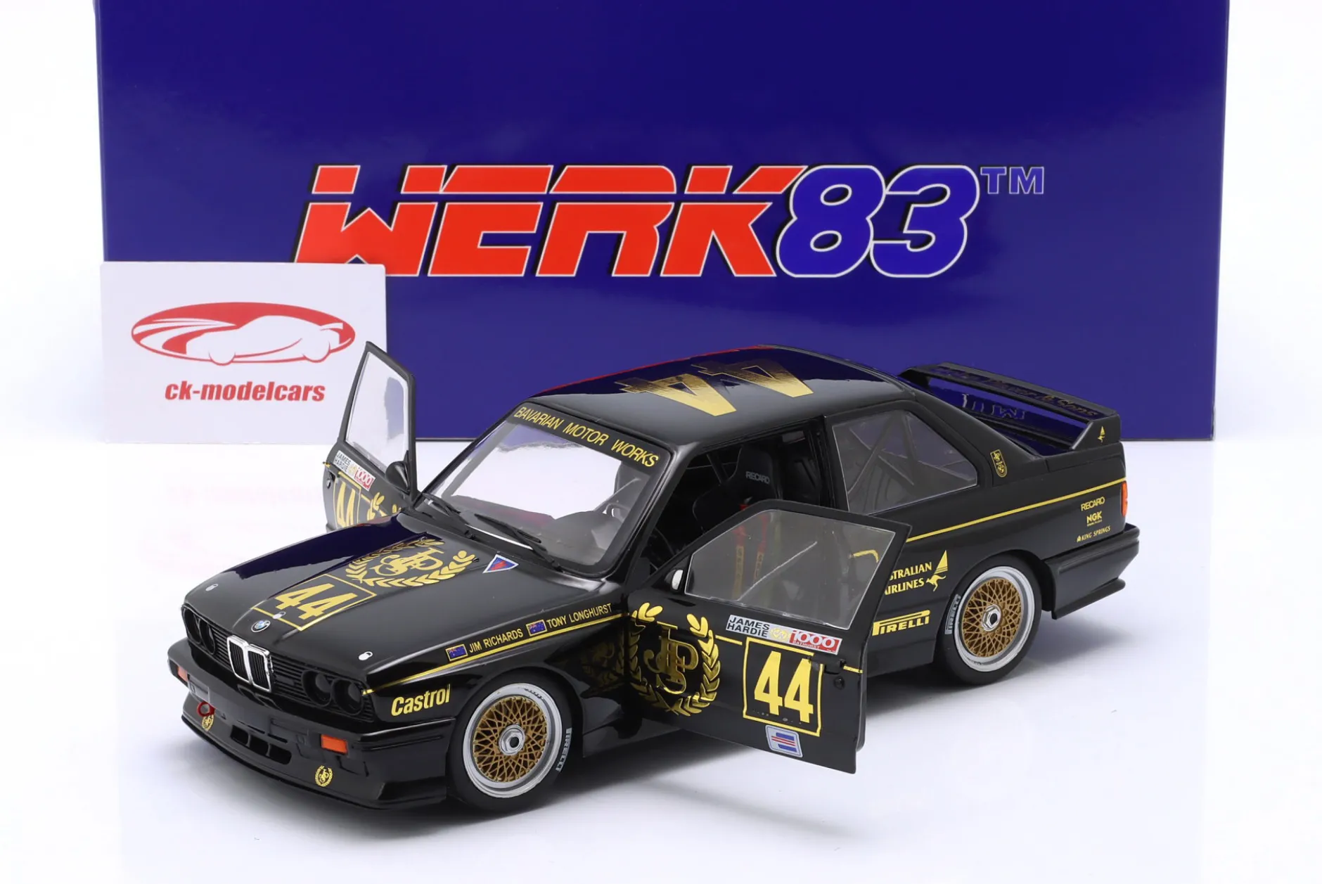 BMW M3 (E30) #44 Winner Div. 2 1000km Bathurst 1987 JPS Team BMW 1:18 WERK83