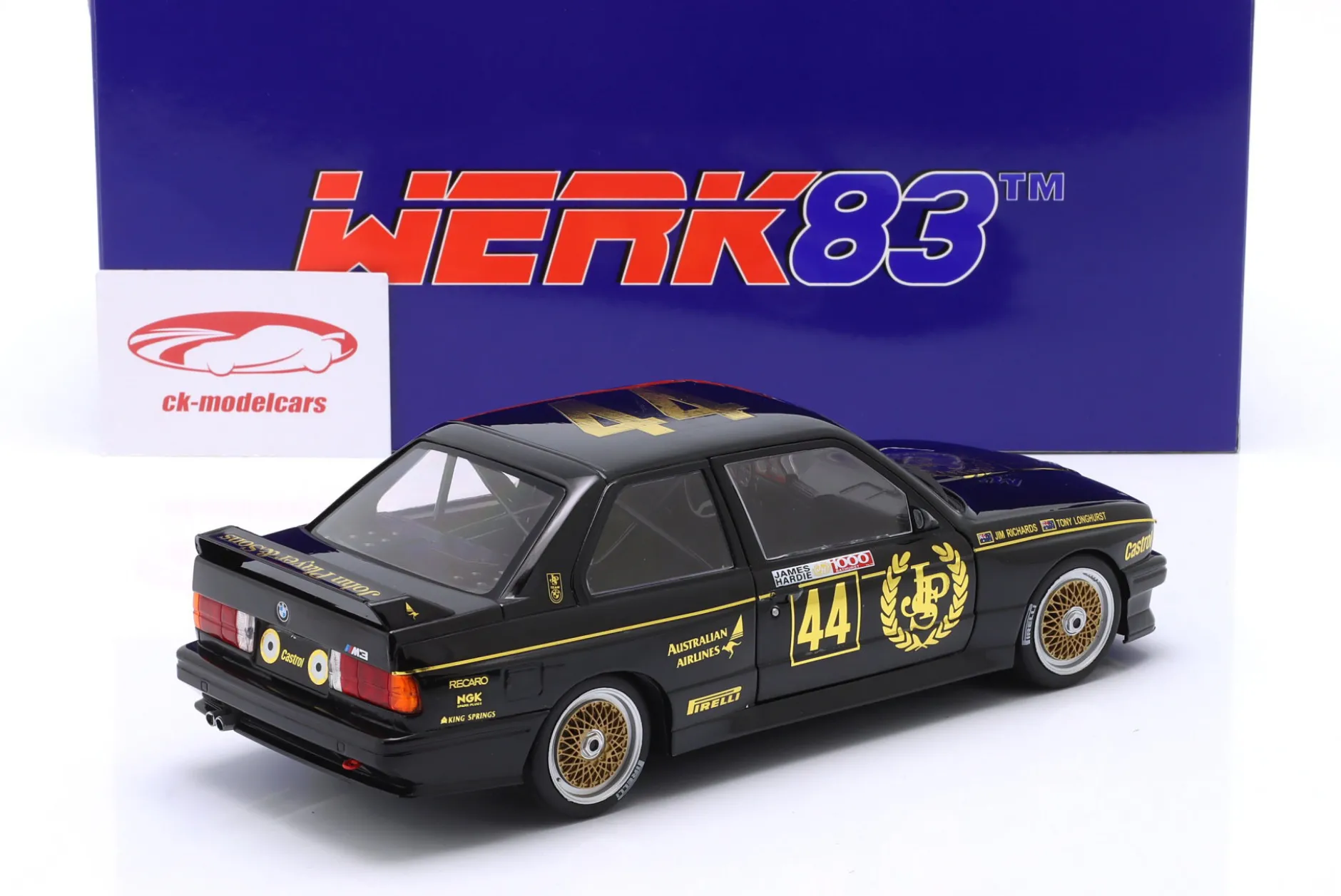 BMW M3 (E30) #44 Winner Div. 2 1000km Bathurst 1987 JPS Team BMW 1:18 WERK83