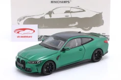 BMW M4 (G82) Baujahr 2024 grün metallic 1:18 Minichamps