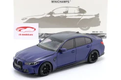 BMW M3 (G80) Limousine Baujahr 2024 mattblau metallic 1:18 Minichamps