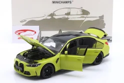 BMW M3 (G80) Limousine Baujahr 2024 Sao Paulo gelb 1:18 Minichamps