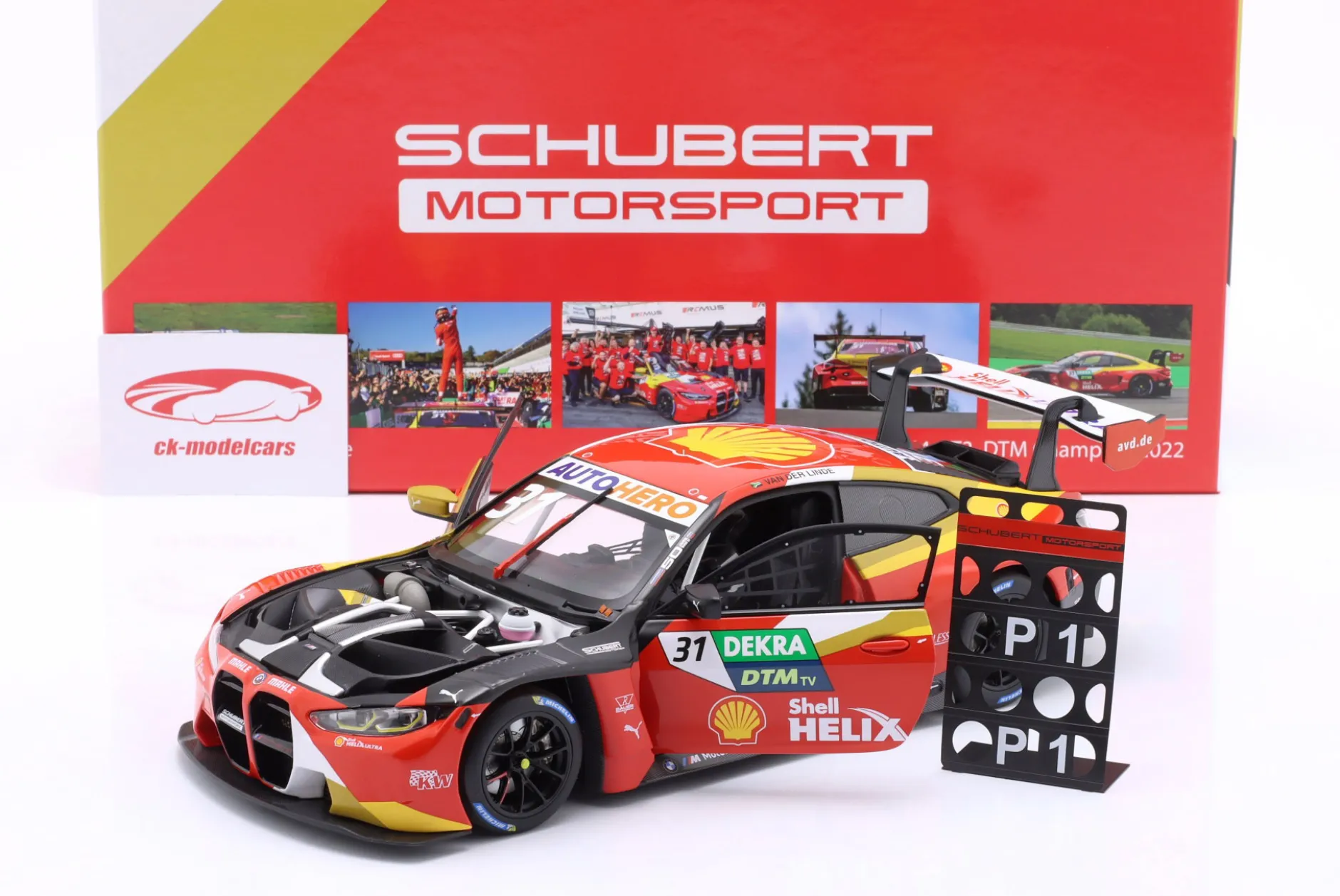 BMW M4 GT3 #31 DTM Champion Hockenheim 2022 Sheldon van der Linde 1:18 Minichamps