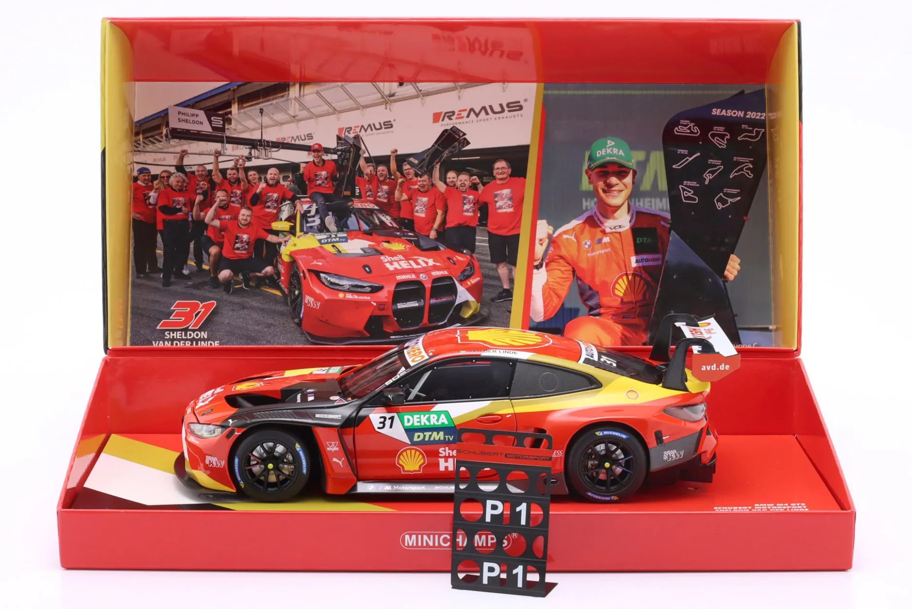 BMW M4 GT3 #31 DTM Champion Hockenheim 2022 Sheldon van der Linde 1:18 Minichamps