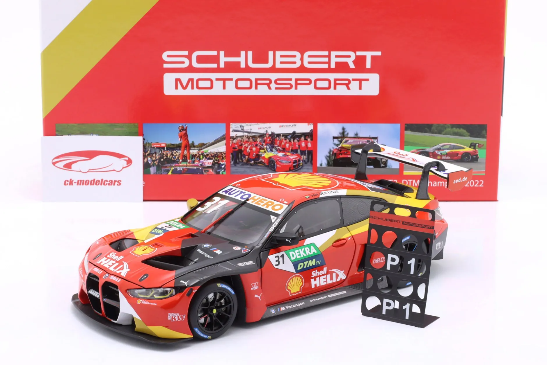 BMW M4 GT3 #31 DTM Champion Hockenheim 2022 Sheldon van der Linde 1:18 Minichamps