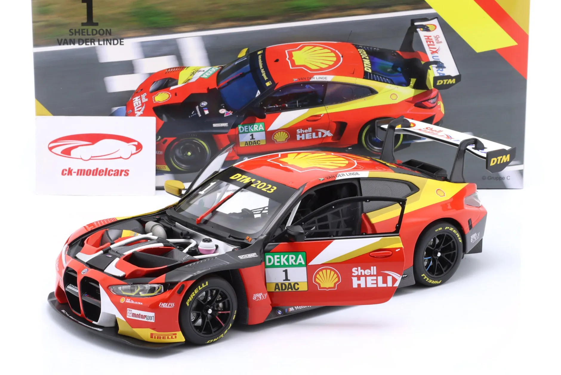 BMW M4 GT3 #1 DTM 2023 Sheldon van der Linde Team Schubert 1:18 Minichamps