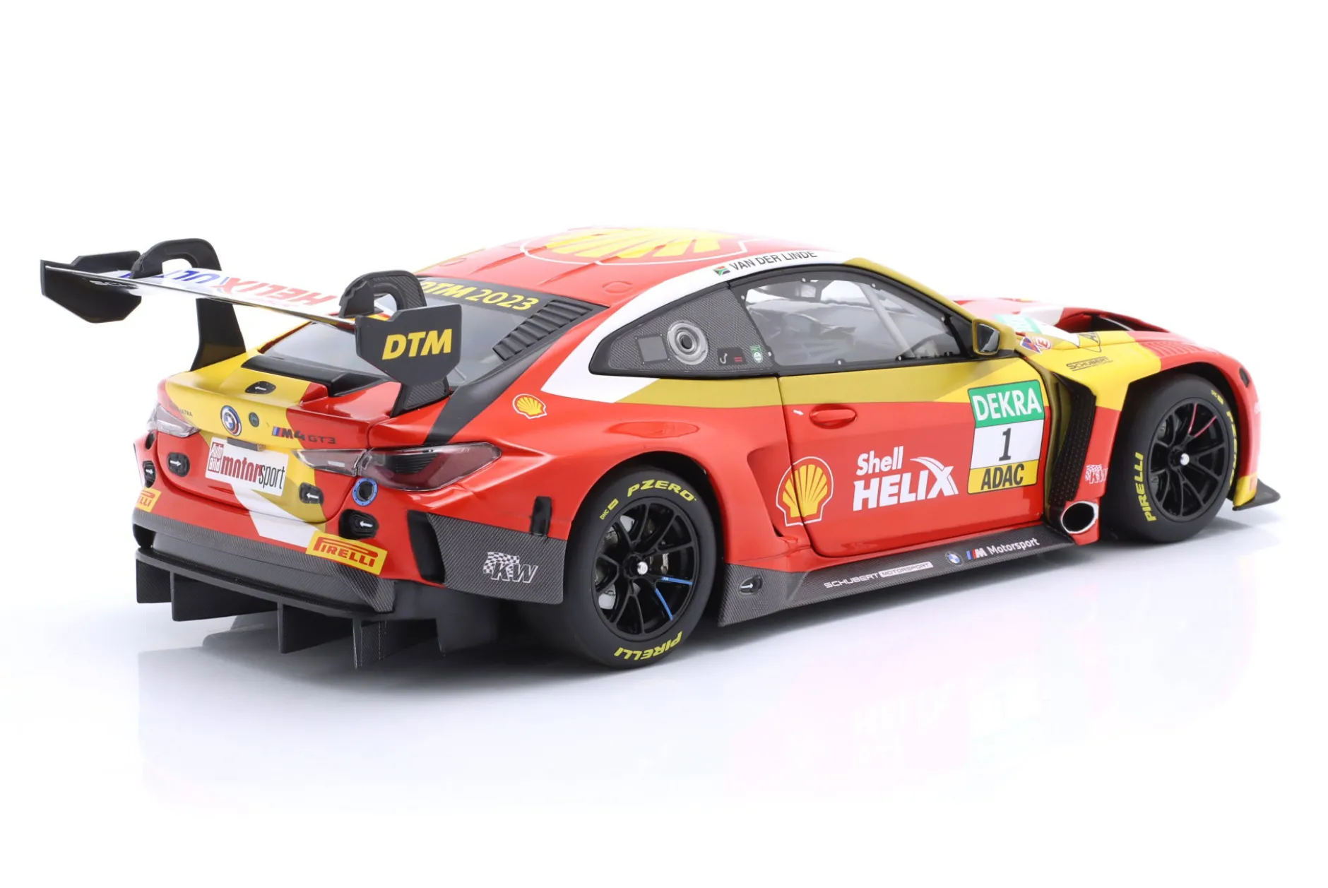 BMW M4 GT3 #1 DTM 2023 Sheldon van der Linde Team Schubert 1:18 Minichamps