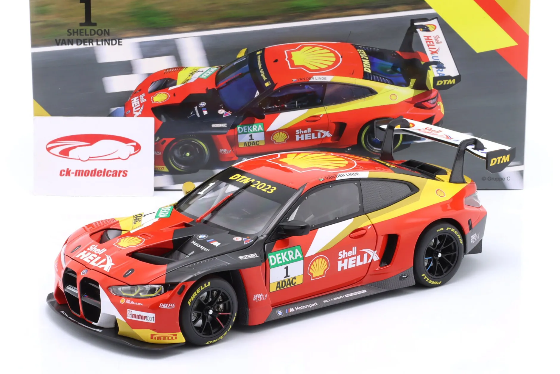 BMW M4 GT3 #1 DTM 2023 Sheldon van der Linde Team Schubert 1:18 Minichamps