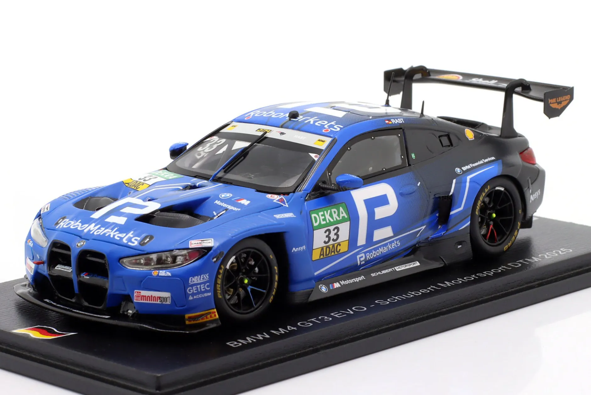 BMW M4 GT3 Evo #33 DTM 2025 René Rast 1:43 Spark