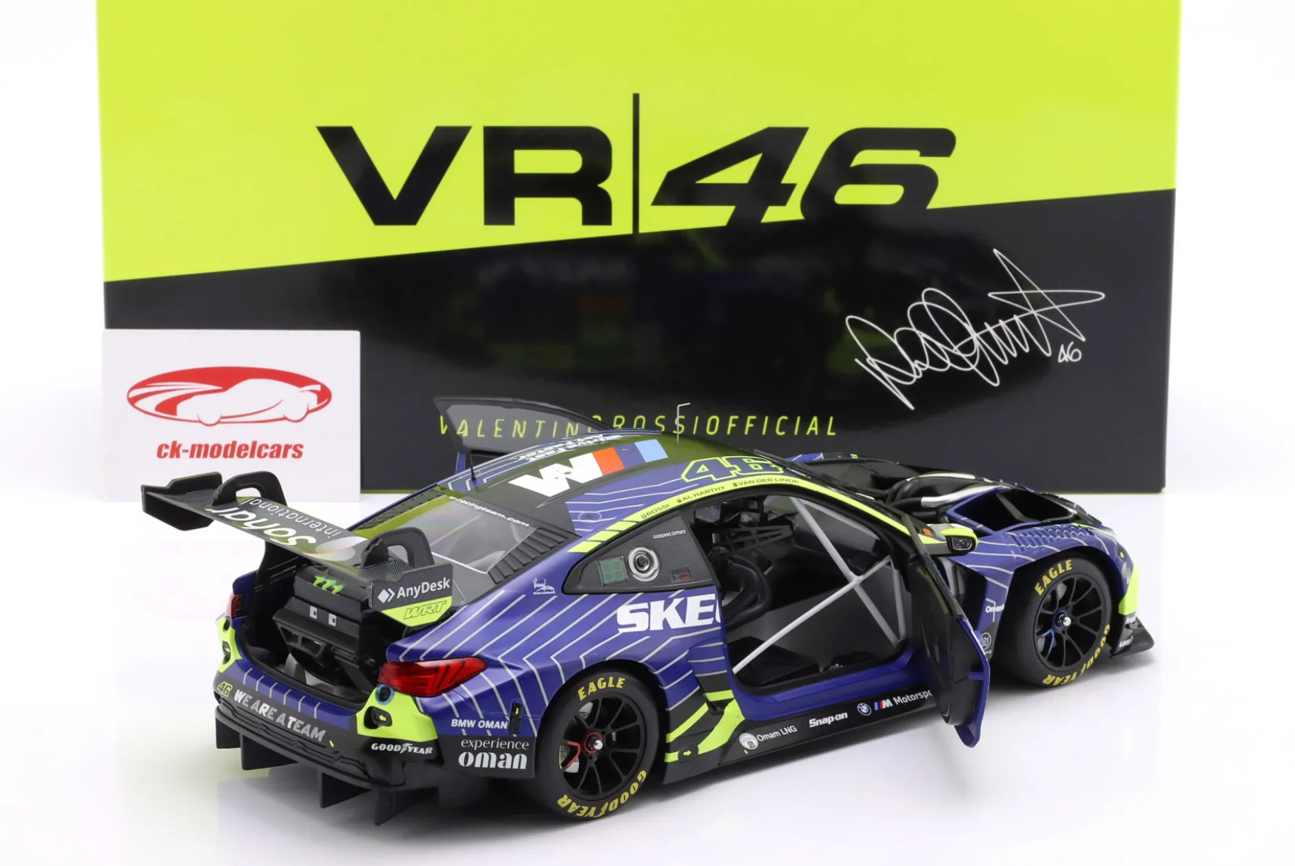 BMW M4 GT3 Evo #46 6h Imola 2025 Rossi, Al Harthy, van der Linde 1:18 Minichamps